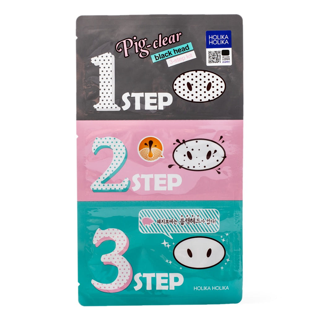 Kit de 3 Pasos Holika Holika Pig-Clear para Puntos Negros 1 unidad