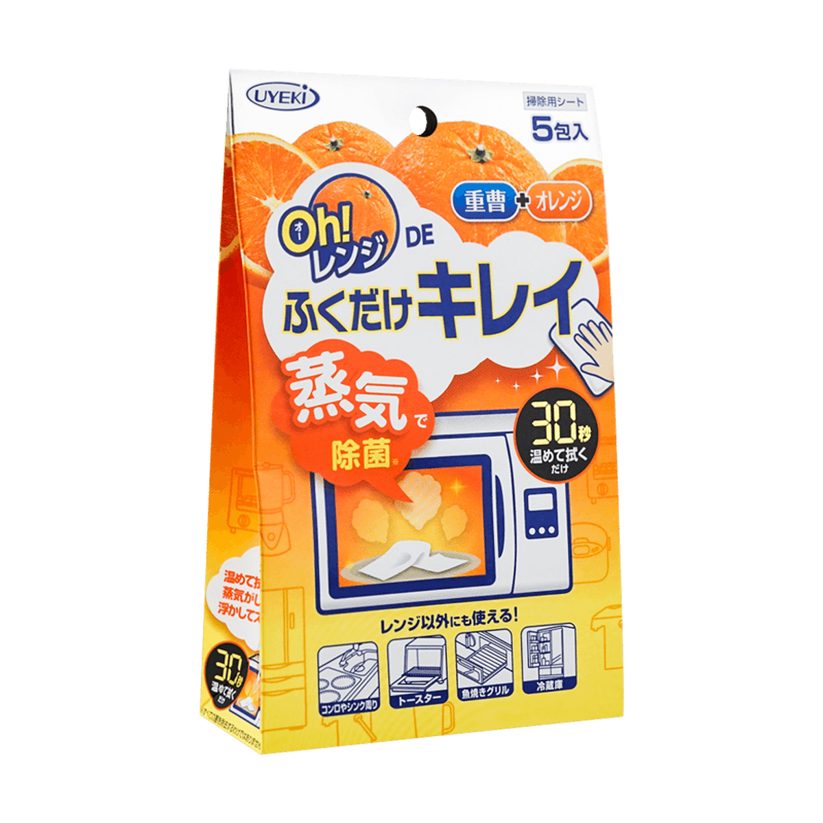 UYEKI Oh! Range Microwave Cleaning Wipe 5 sheets 1 개