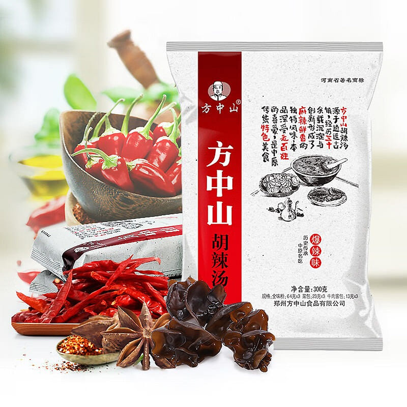 Fang Zhongshan Spicy Beef Flavor Hot & Spicy Soup 300 그램