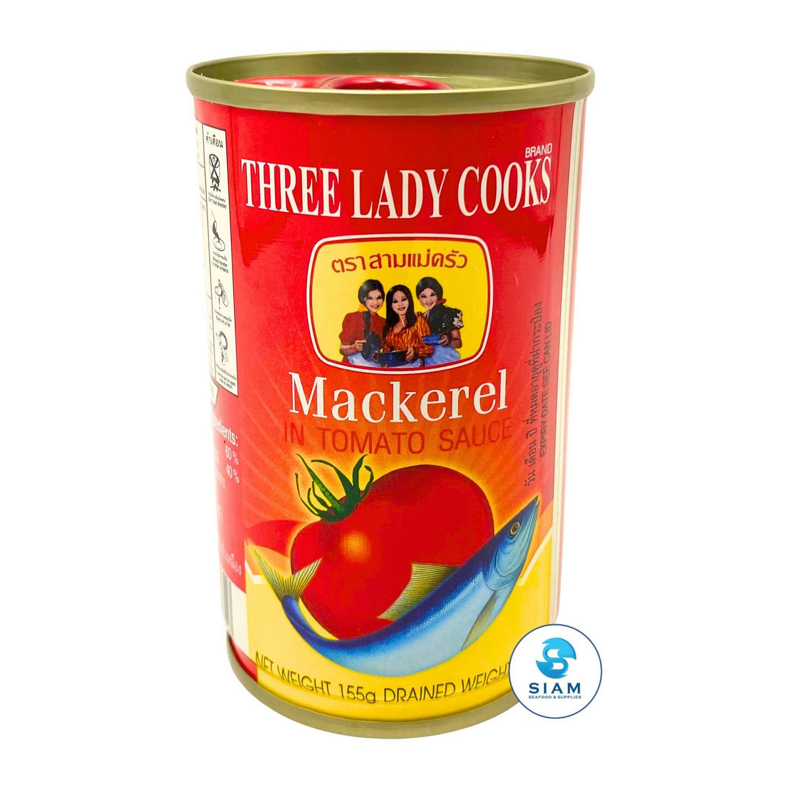 Three Lady Cooks Mackerel in Tomato Sauce 5.47 oz