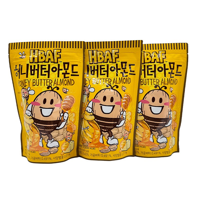 HBAF 바프 허니버터 아몬드 번들팩 120 g*3 pack