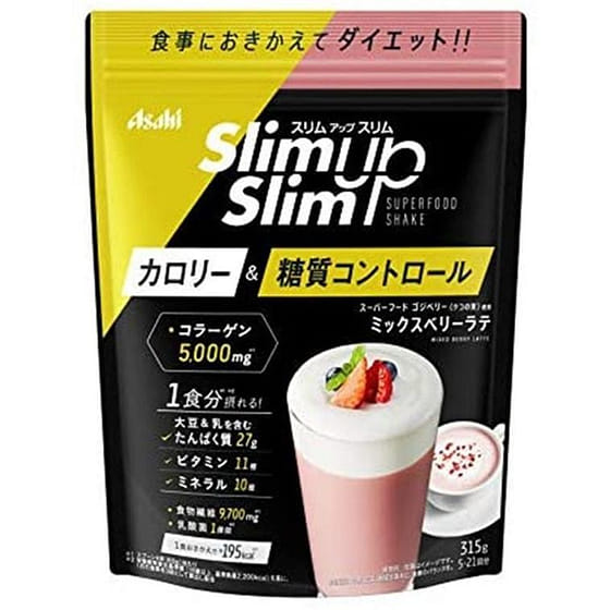 weee_beverages_Japan Asahi slim up lactic acid bacteria meal replacement powder berry flavors 315 g