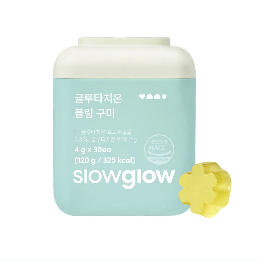 Slowglow Glutathione Gummies Teal Edition 4g*30 1 bottle