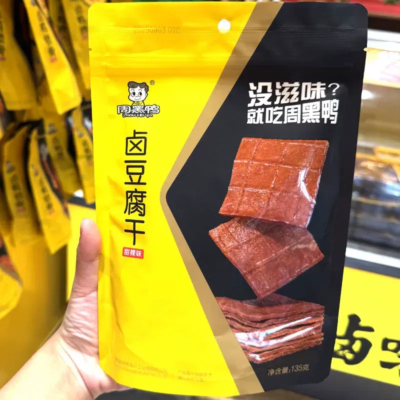 braised tofu, sweet and spicy flavor, 135g, 3bag 1 each