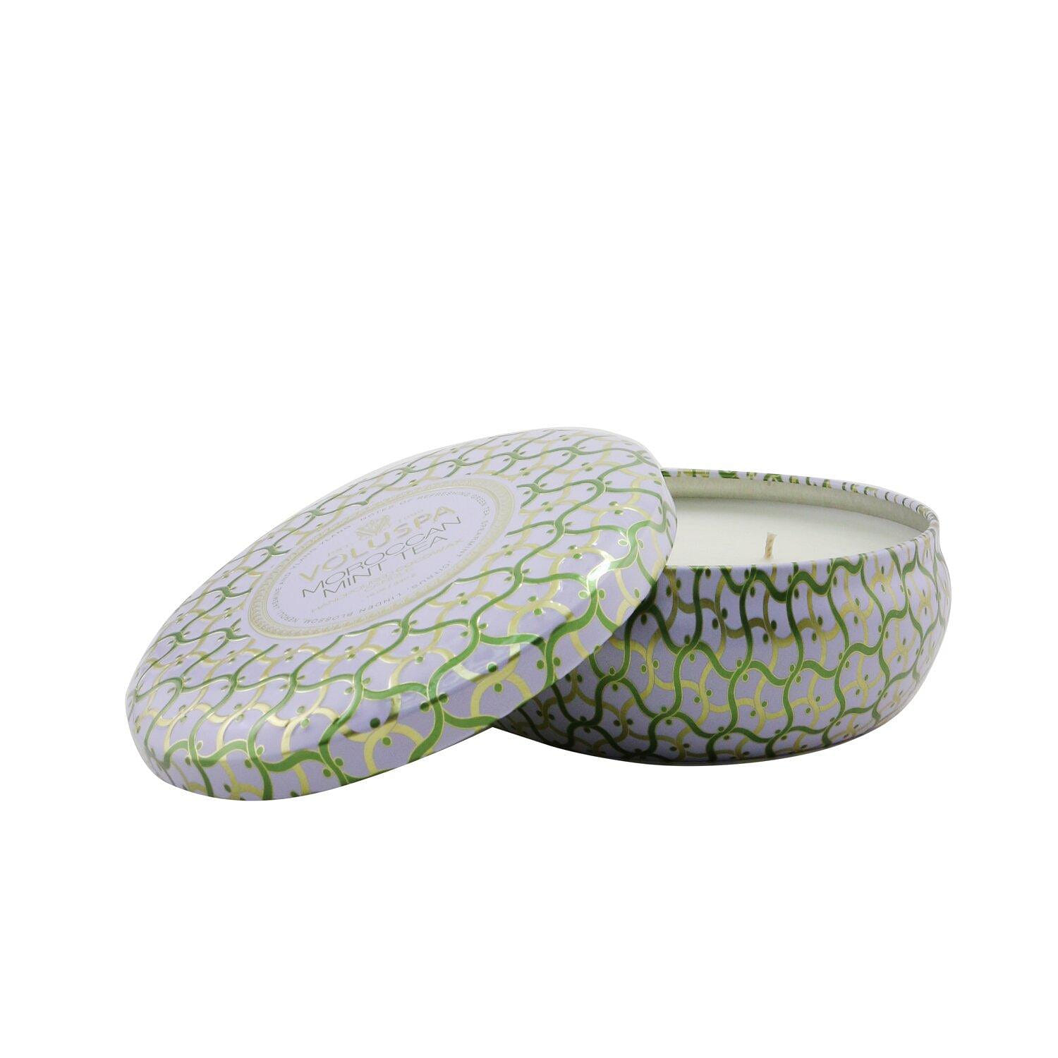 Voluspa  Wick Decorative Tin Candle - Moroccan Mint Tea 340g/12oz 340 그램