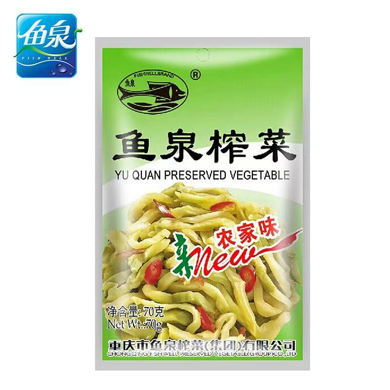 Yuquan Pickled Mustard Shreds 70g*1 bag 1 pack