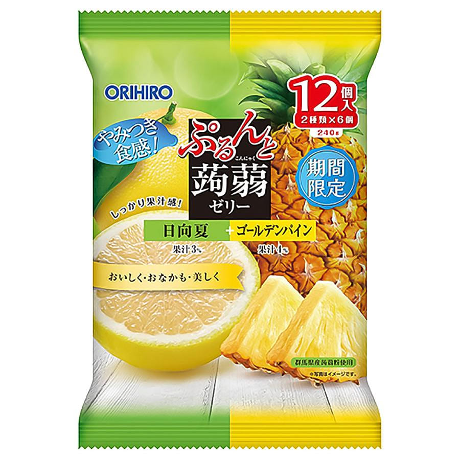 ORIHIRO Hyuganatsu Pineapple Konjac Jelly 240g 1 each