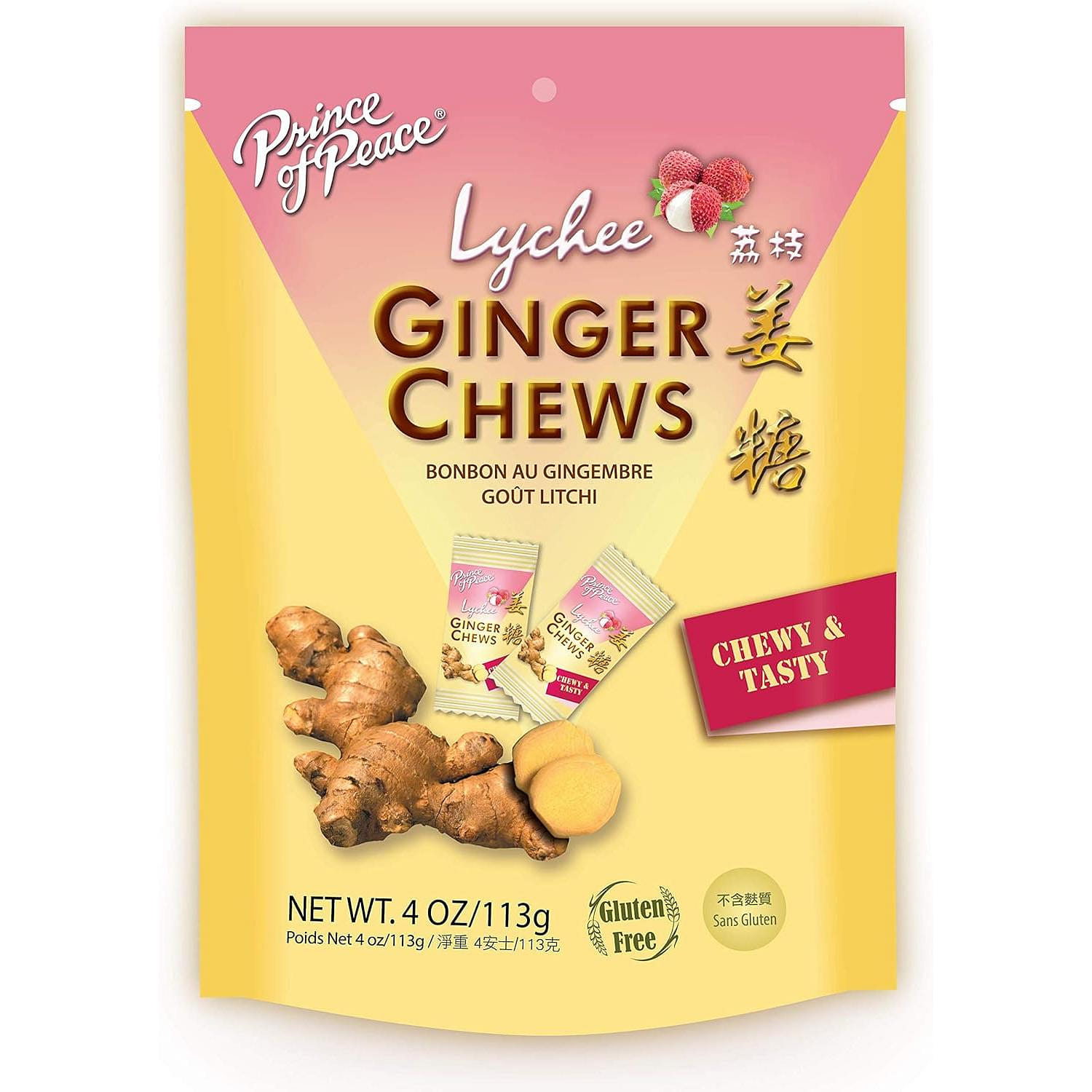 [Prince Of Peace] Lychee Ginger Chew - 4oz 1 개