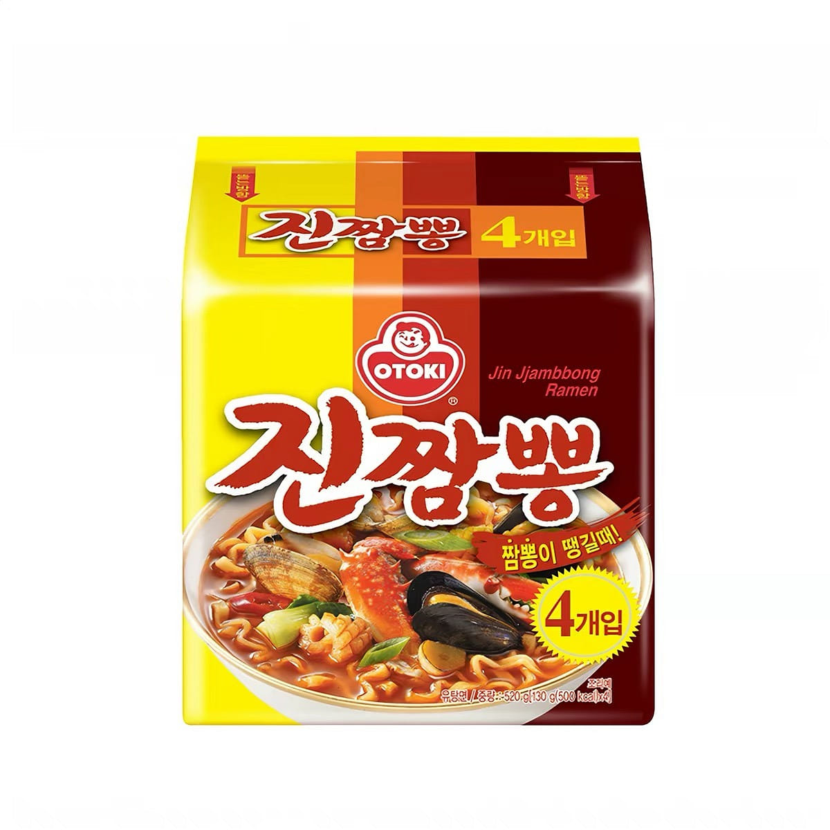 不倒翁韩国进口海鲜味拉面劲道汤面夜宵懒人速食方便面 520 克
