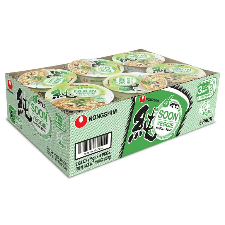 Nongshim 베지 컵 누들 6개 팩 1 개