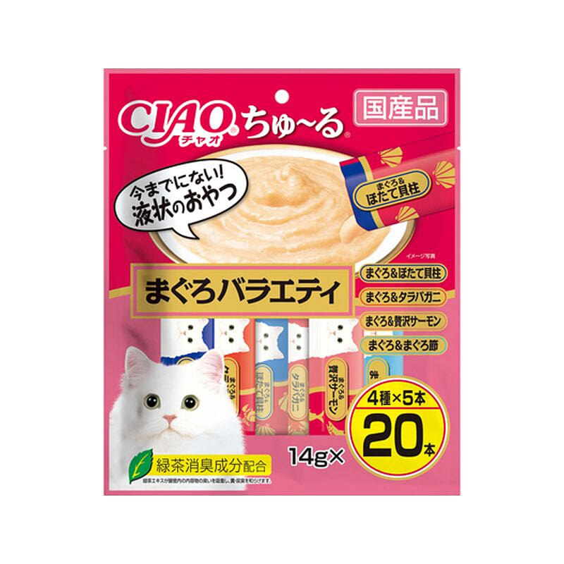 CIAO Tuna Scallop Flavored Cat Treats 20 Sticks 1 개