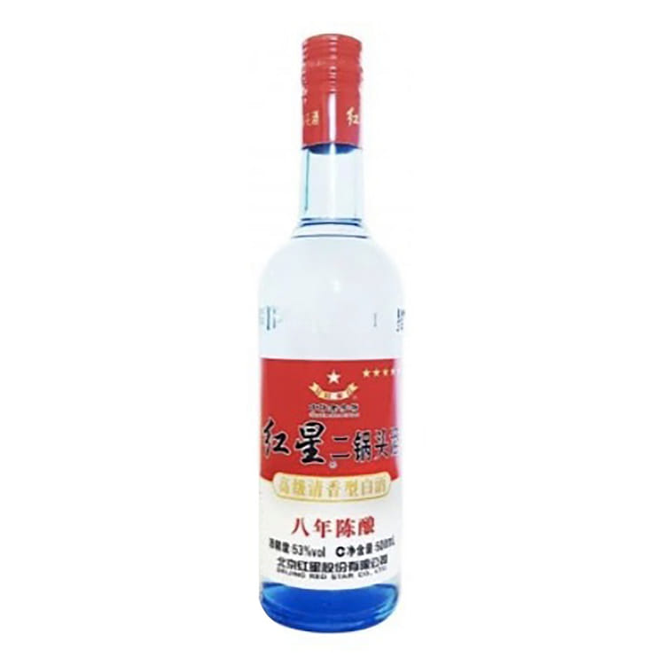 紅星 二鍋頭酒 Hongxing Erguotou 红星二锅头（绿瓶）$18 ABV: 56% 白酒批发价