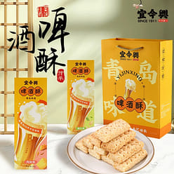 宜今兴海虾味啤酒酥青岛特产茶点心休闲零食160g 160 克