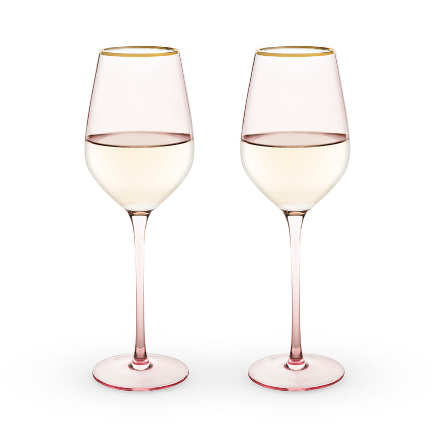 Rose Crystal White Wine Glass by Twine Living (Set of 2) - Thumbnail 5