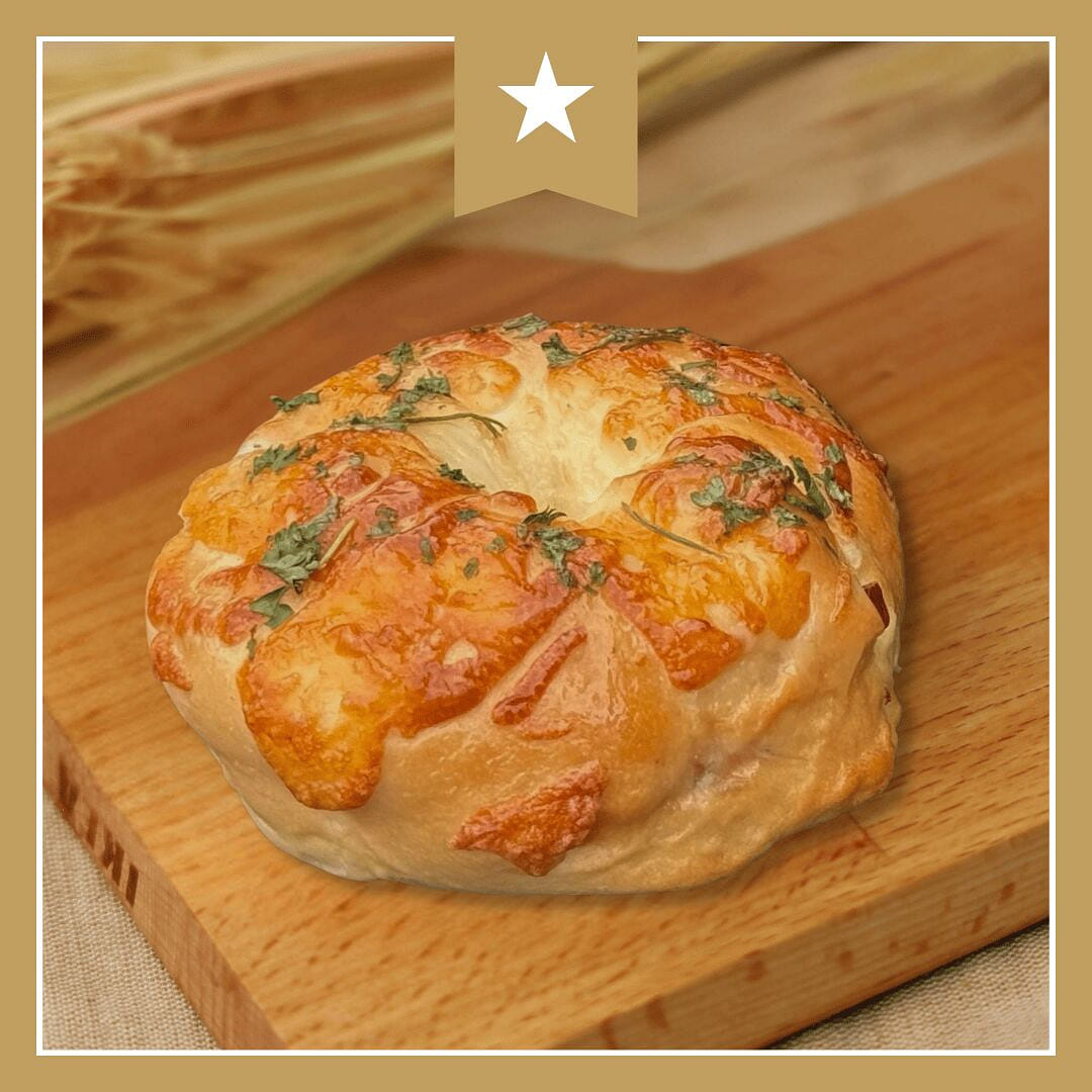 Bagel de jamón y queso 3.5 oz
