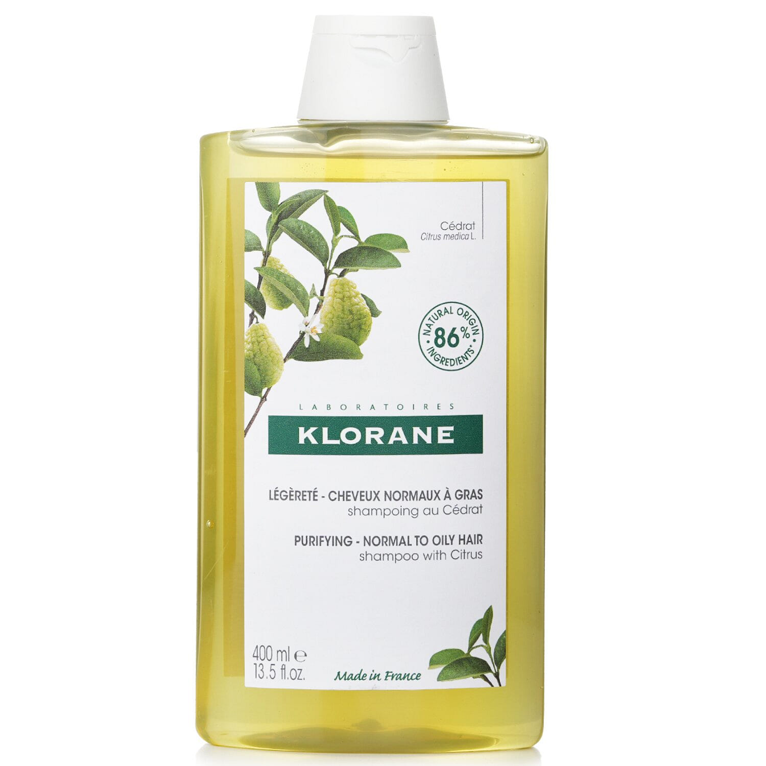Klorane 柑橘洗髮精(淨化中性至油性髮質) 400ml/13.5oz 400 毫升