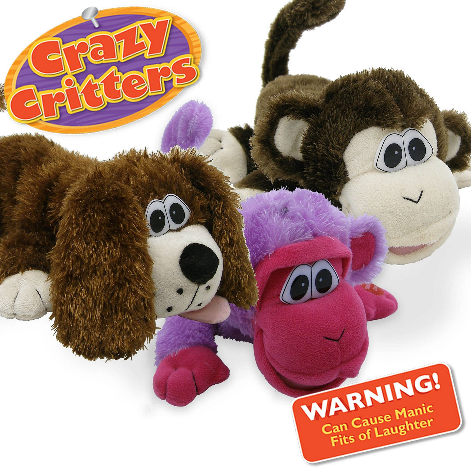 Crazy Critters Laughing Rolling Pets - Freddie the Purple Monkey 1 ส่วน