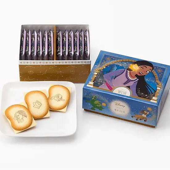 TOKYO BANANA x DISNEY Wish Sandwich Cheese Biscuits, 12 PCs 1 케이스