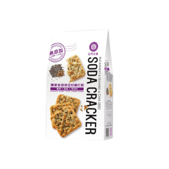 weee_snack_Buckwheat & Seaweed & Chia Seed Soda Cracker 180 g