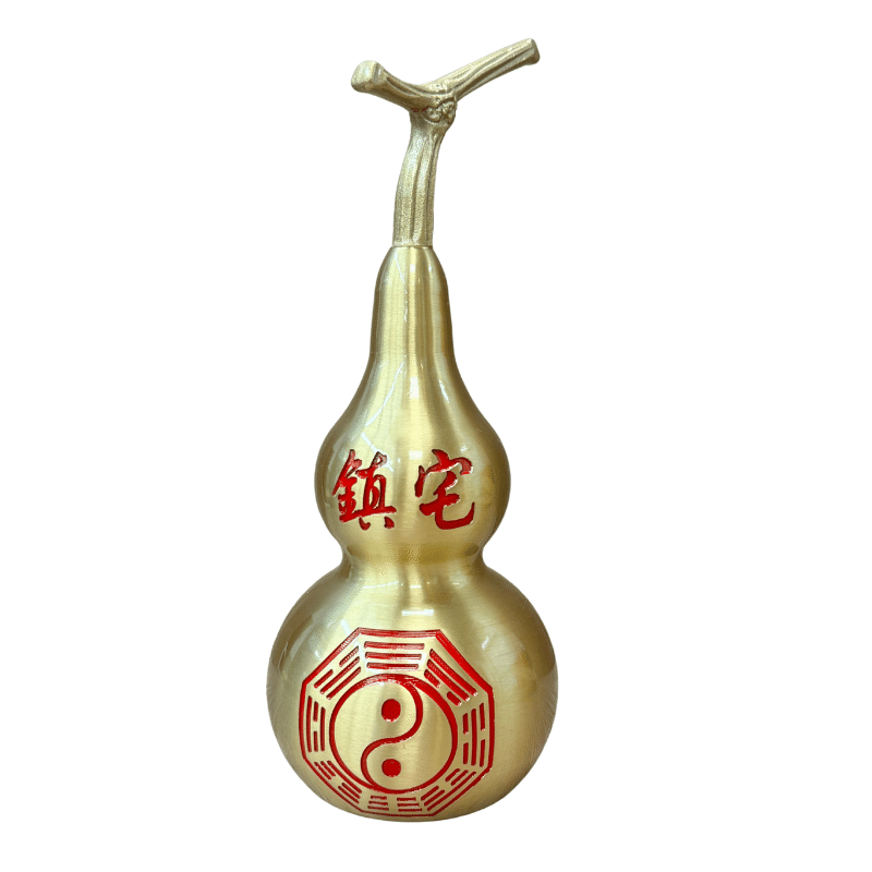 Brass Gourd yinyang hulu Home Decor Feng Shui Ornament 1 อัน