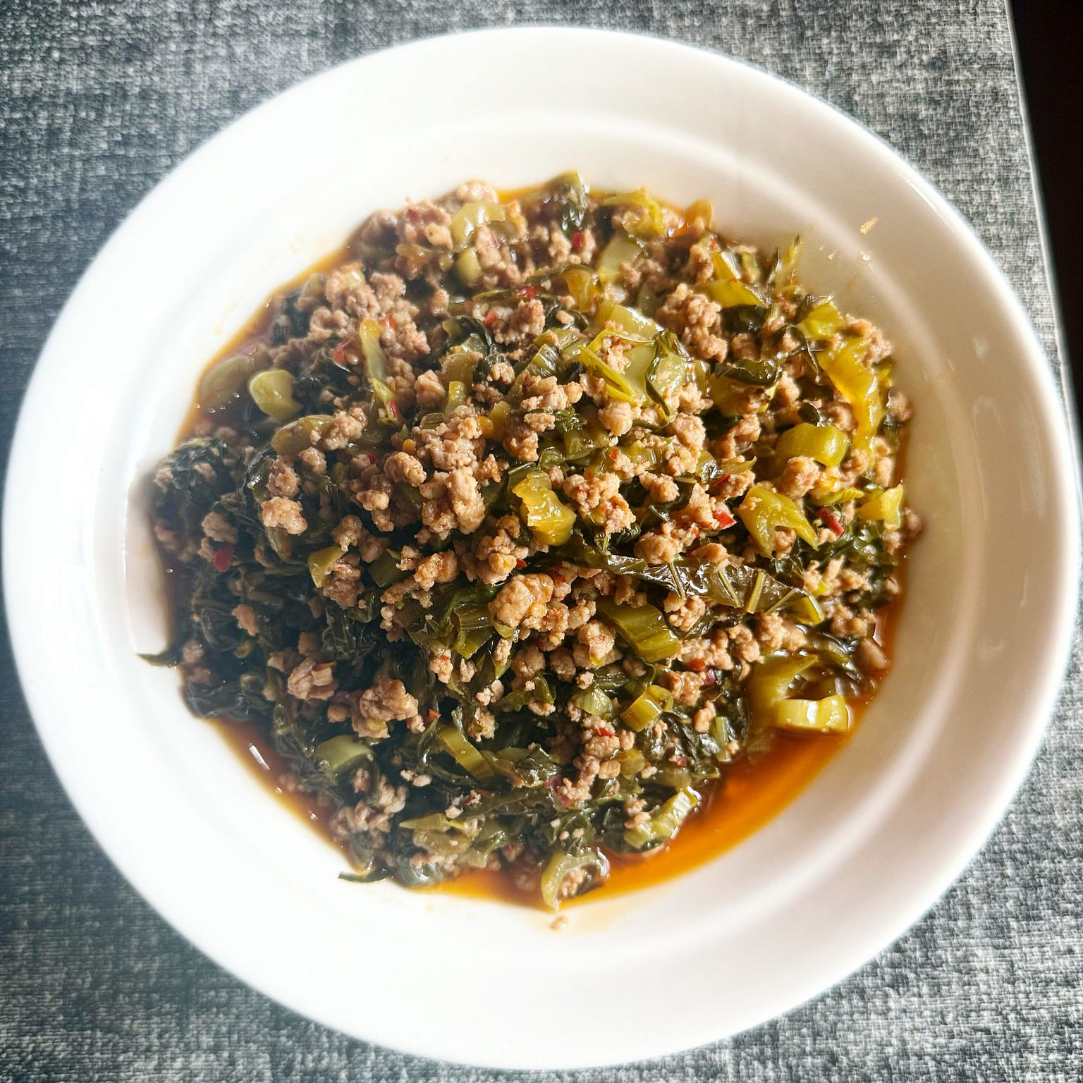 Guizhou-Style Sour Pickled Greens with Minced Pork 260 g