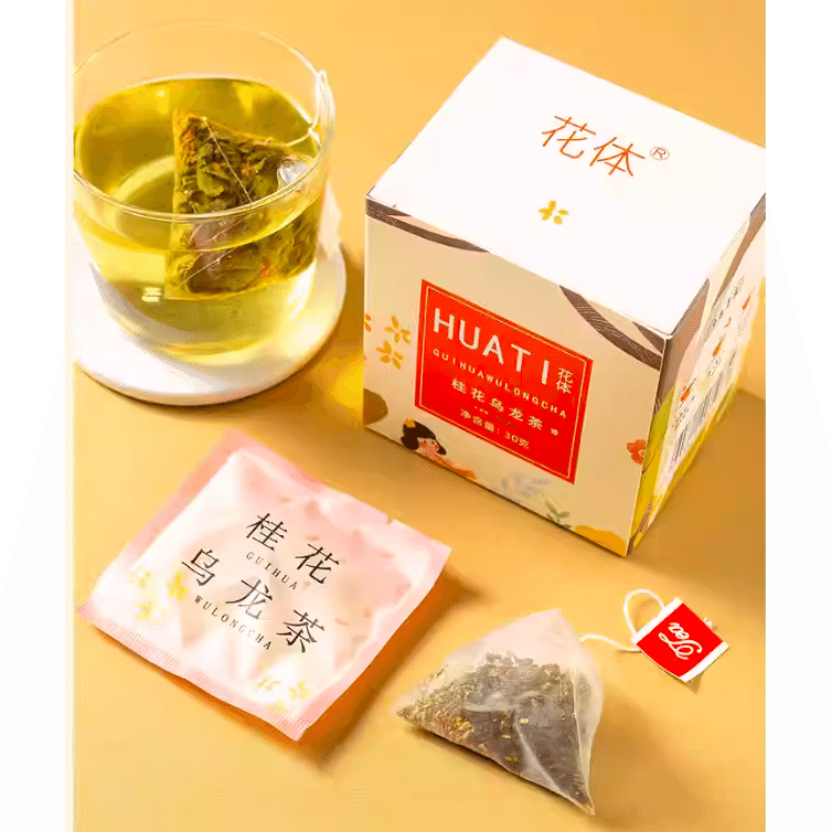 Osmanthus oolong tea 1$ per day independent triangular bag tea bag flower fruit 30 그램