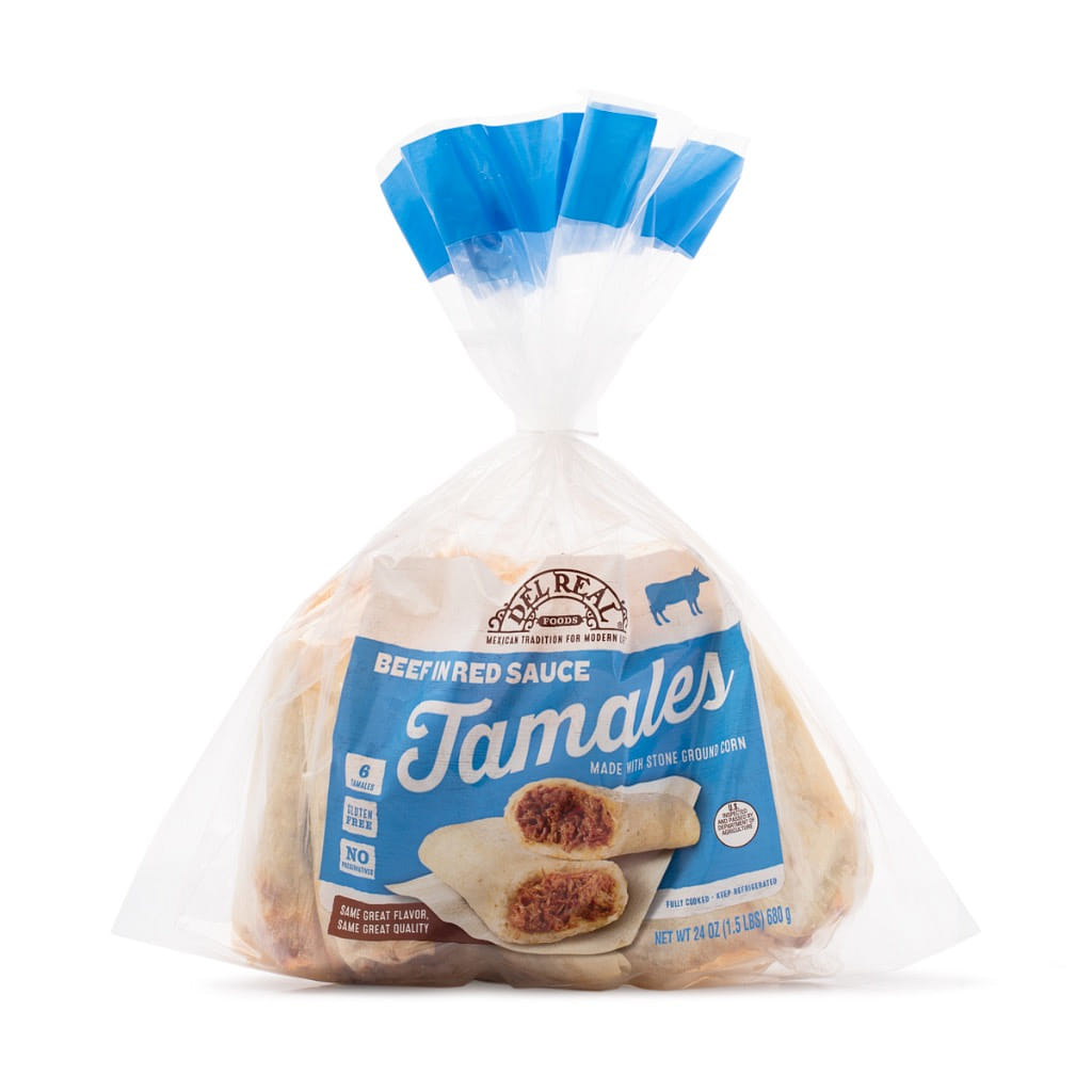 Tamales de Carne Bovina ao Molho Vermelho Del Real 24 onça(s)