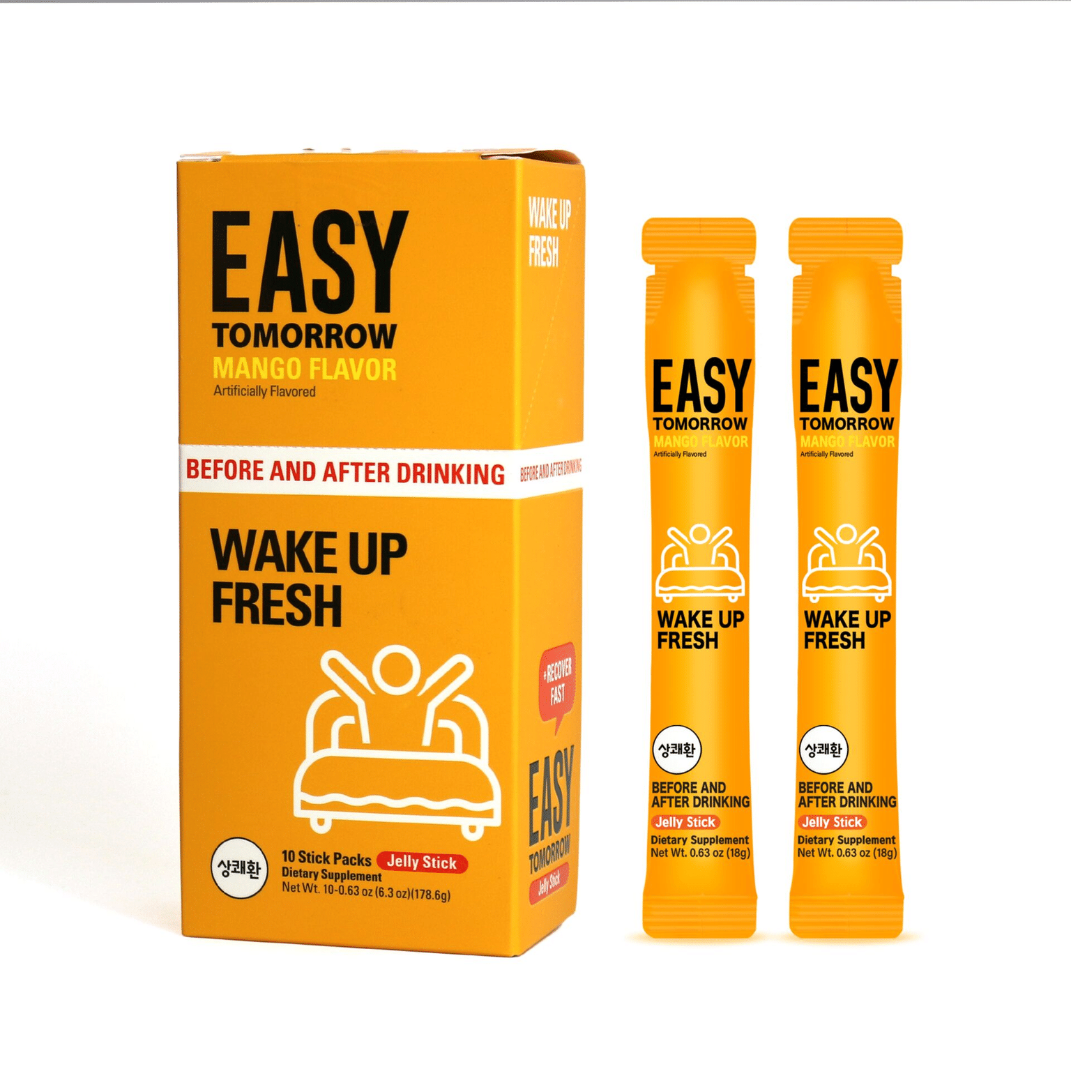 상쾌환 Easy Tomorrow 젤리 스틱, 숙취완화 10 스틱 1 박스