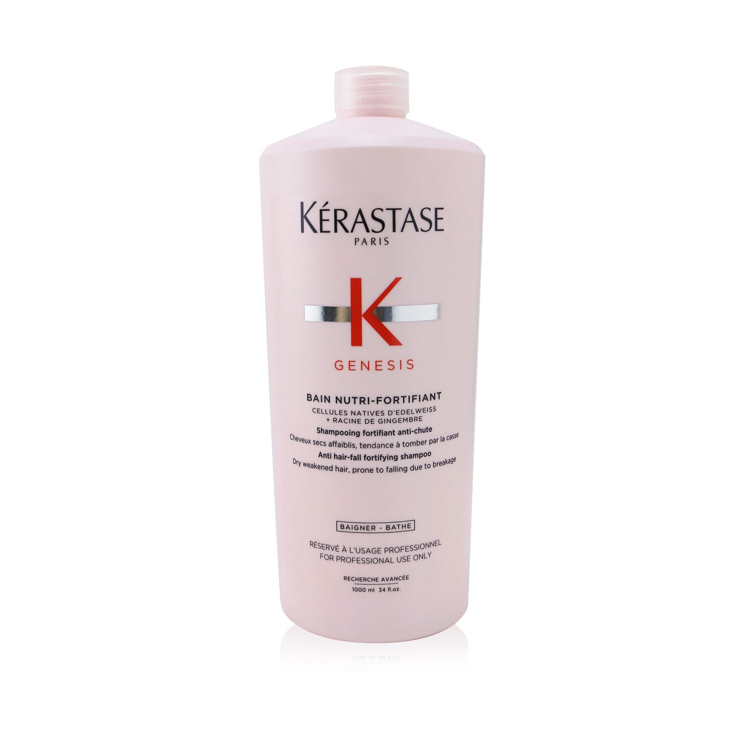 Kerastase Genesis Bain Nutri-Fortifiant Anti Hair-Fall Fortifying Shampoo (Dry Weakened Hair, Prone To Falling Due To Breakage) 1000 밀리리터
