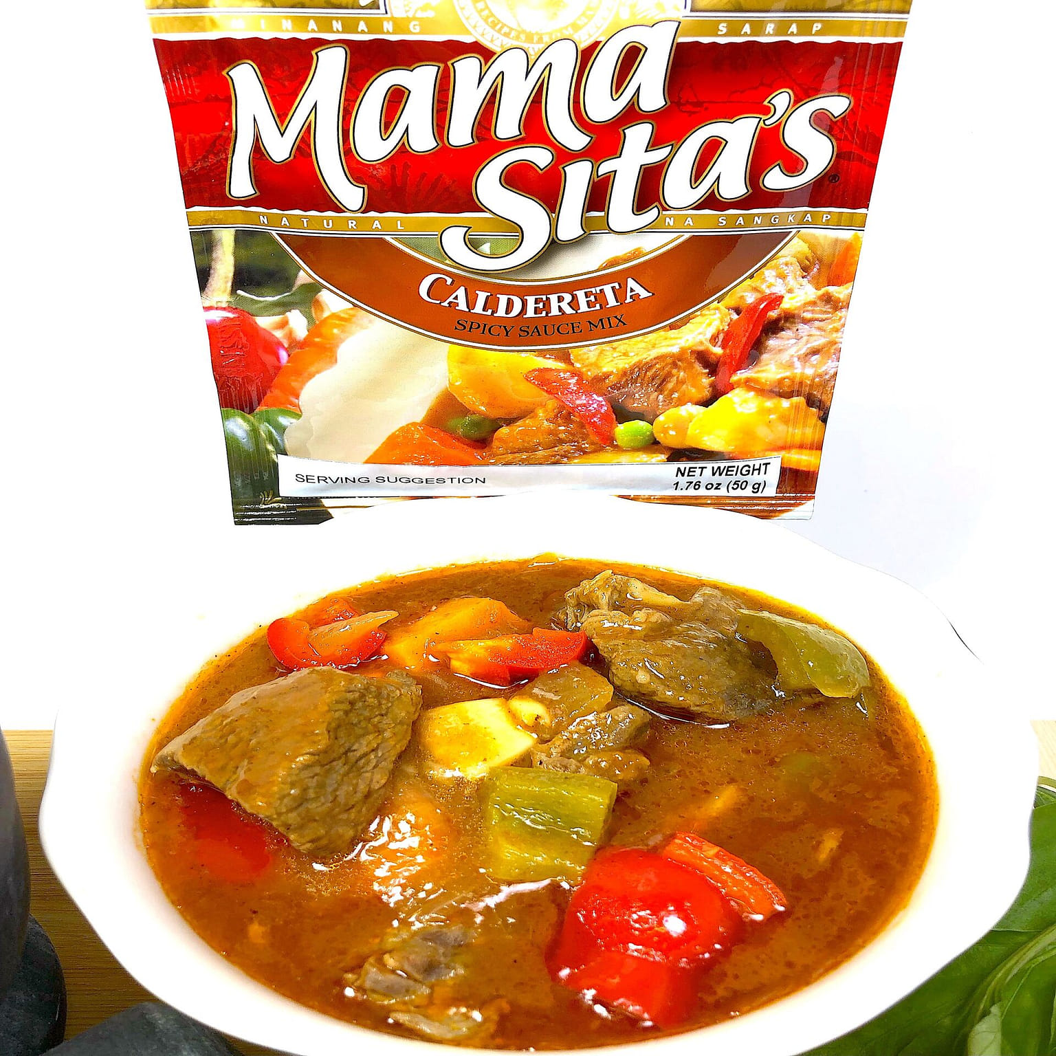 FILIPINO DELICIOUS SPICY "CALDERETA" KALDERETA POWDERED MIX 50 그램