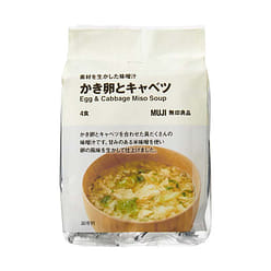 muji Egg and Cabbage Miso Soup 4 meals 1 each