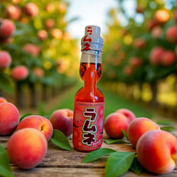 Japanese Peach Ramune Marble Soda 200 ml