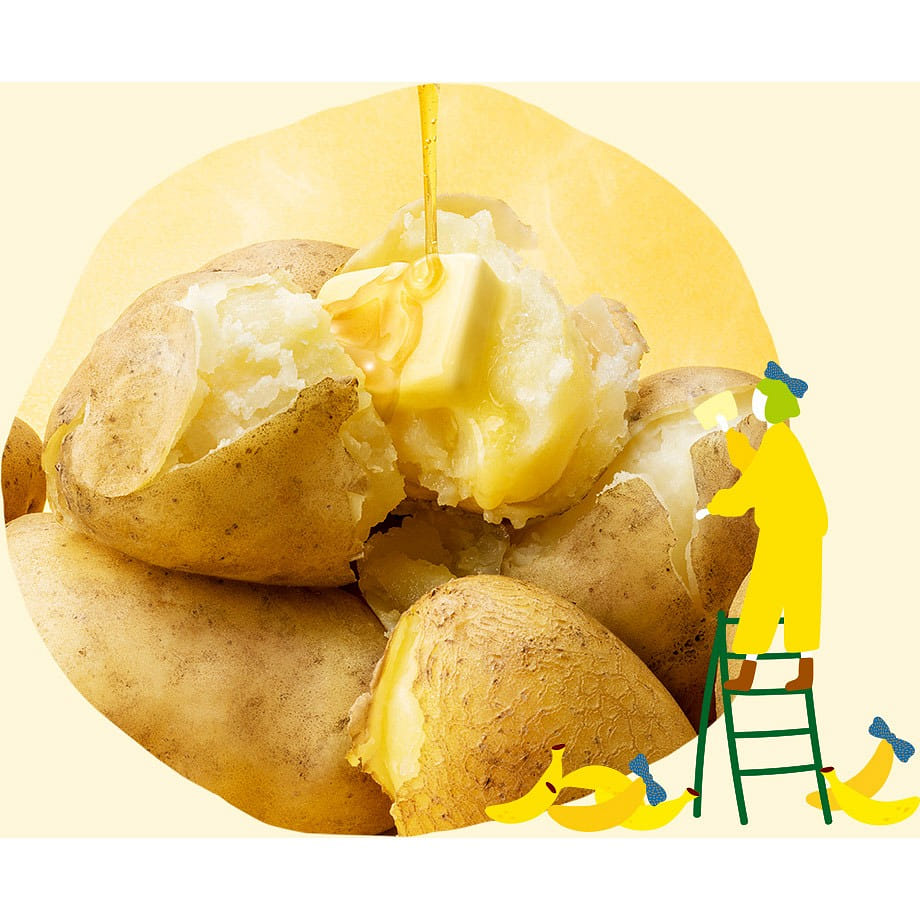 TOKYO BANANA x Calbee Banana Cheese Flavor Potato Chips, 5 bags per package 1 กล่อง
