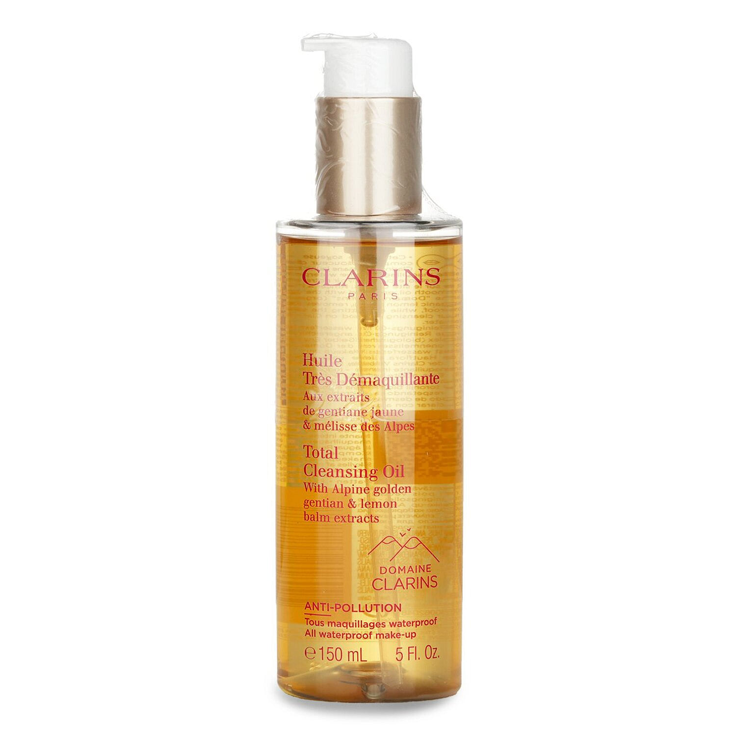 Clarins Total Cleansing Oil with Alpine Golden Gentian & Lemon Balm Extracts (All Waterproof Make-up) 150ml/5oz 150 ml