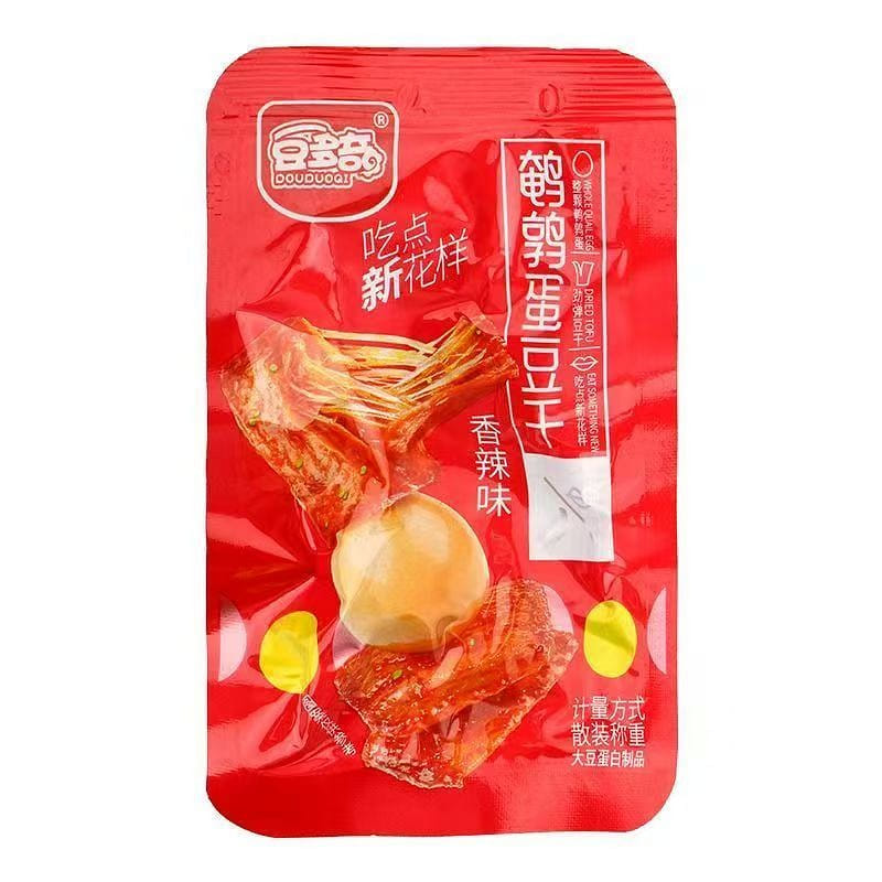 豆多奇 鵪鶉蛋豆乾素肉解饞豆腐乾香辣味5袋 220 克