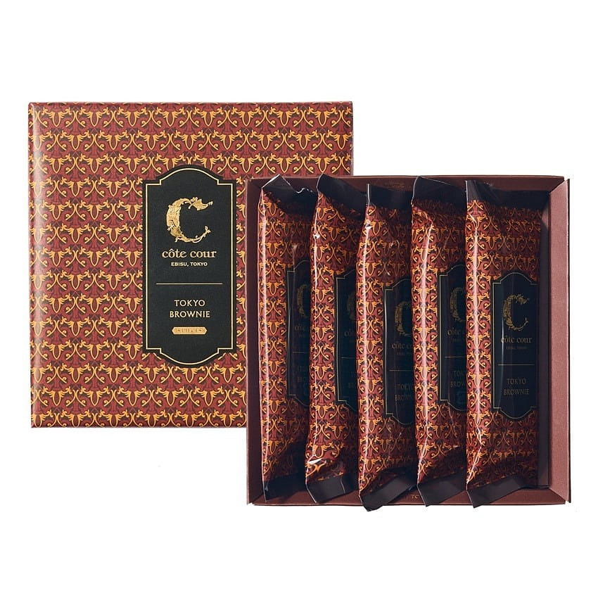 COTE COUR Nuts Chocolate Brownie Bars 5pcs 1 케이스