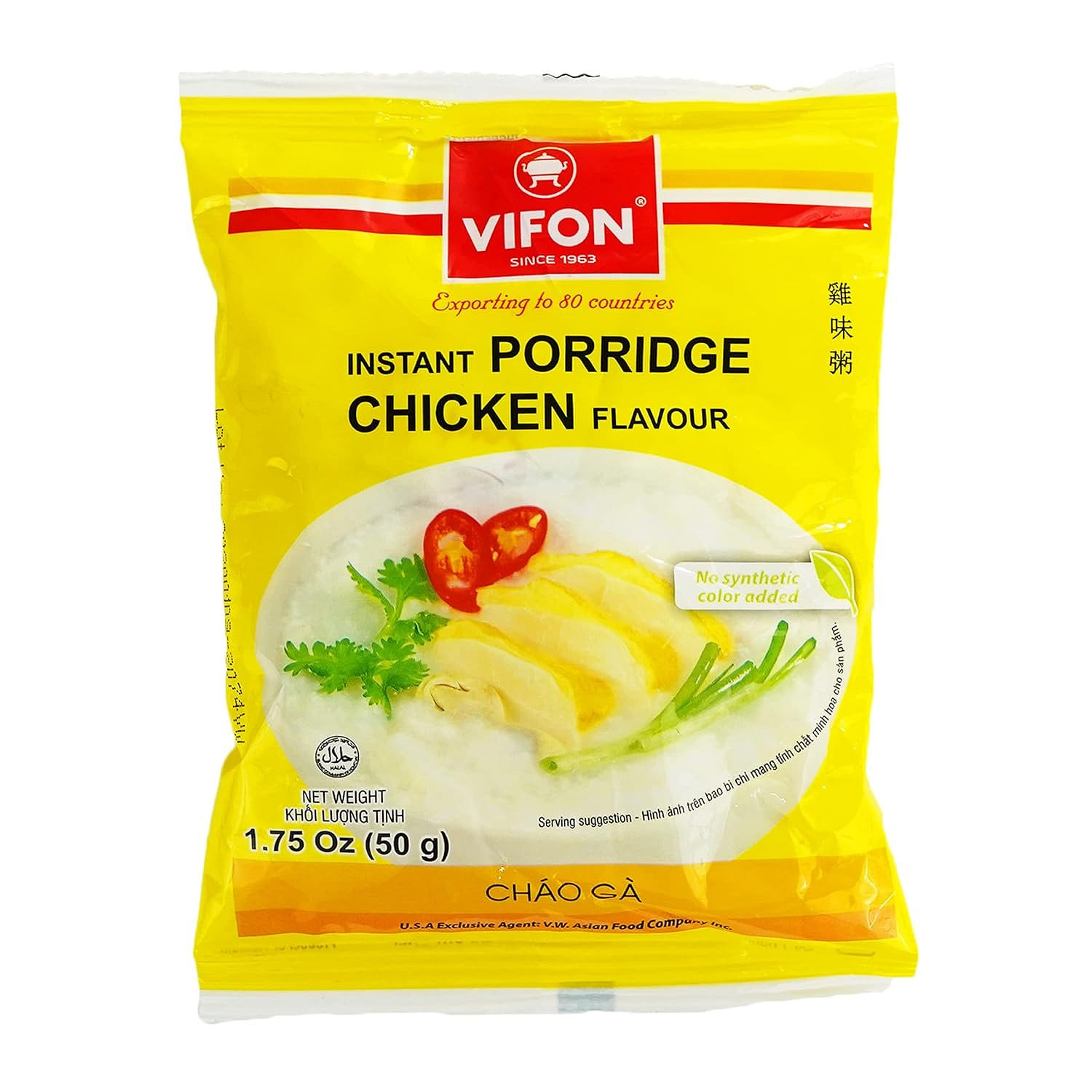 Vifon Instant Porridge, Chicken Flavor 1 count 1 개
