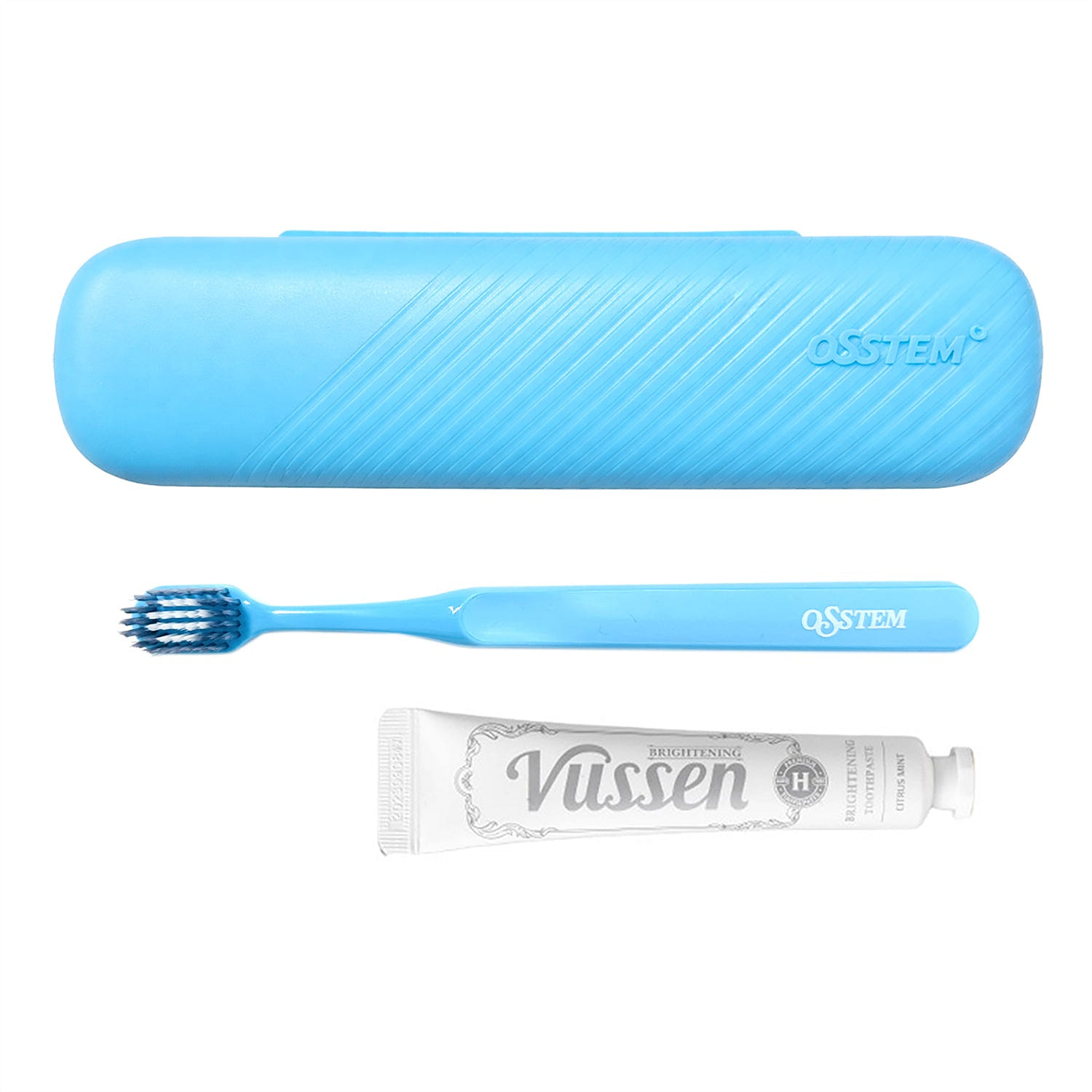 Vussen Dental Travel Kit (Aqua Blue Case/White/H) 1 each
