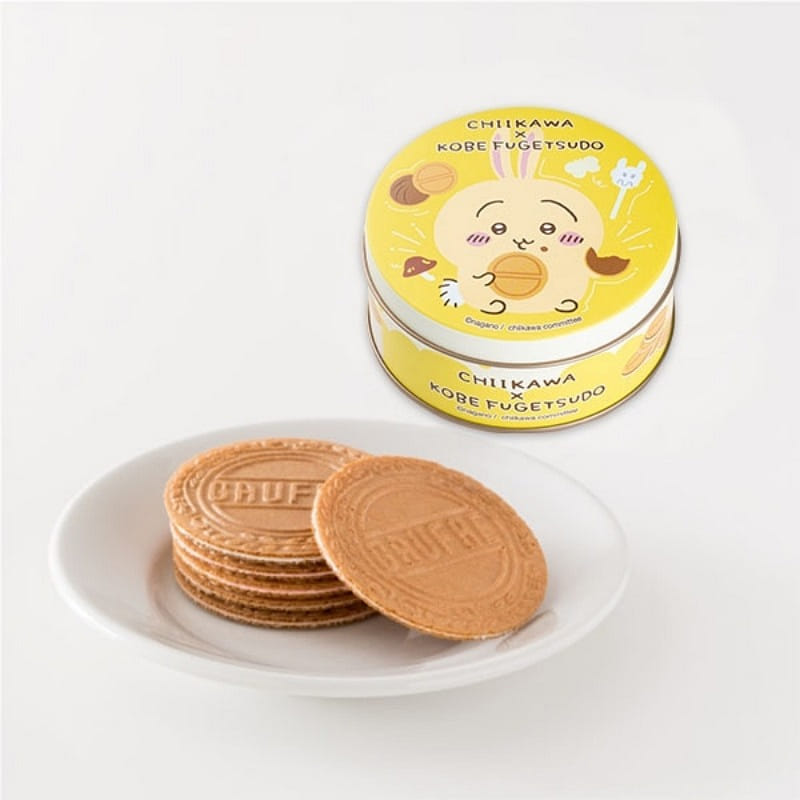 神戸風月堂 ちいかわミニゴーフル(うさぎ)サンドイッチクッキー 6枚入 1 缶