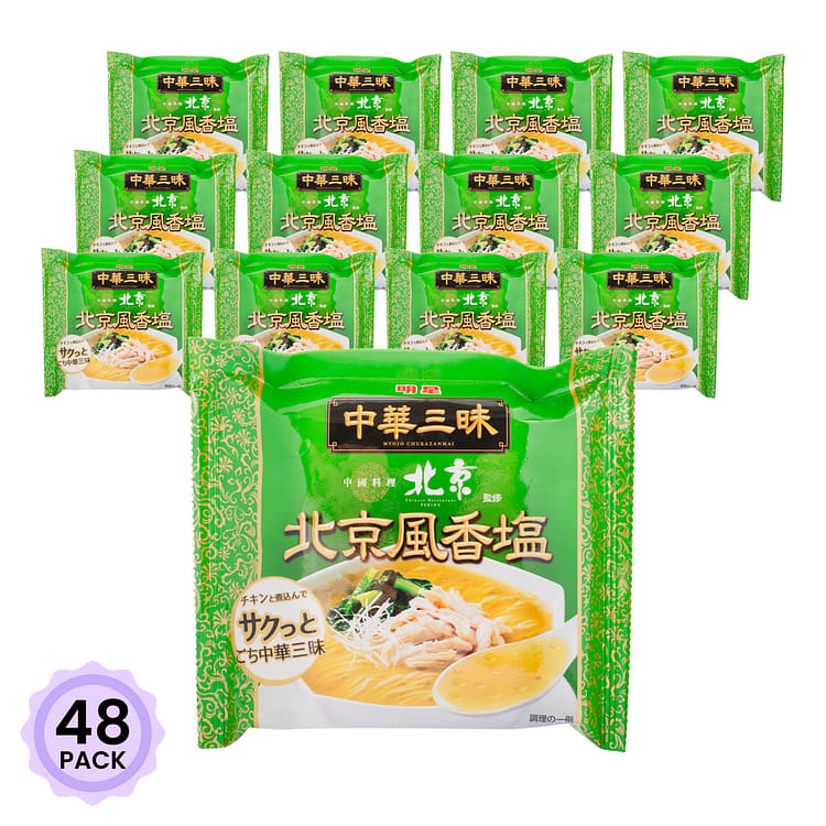 明星 中華三昧 北京風香塩味 3.35 オンス*48 パック - Weee!