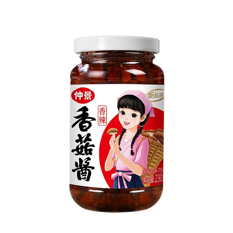Zhongjing Shiitake Mushroom Sauce (Spicy) 230g 1 bottle