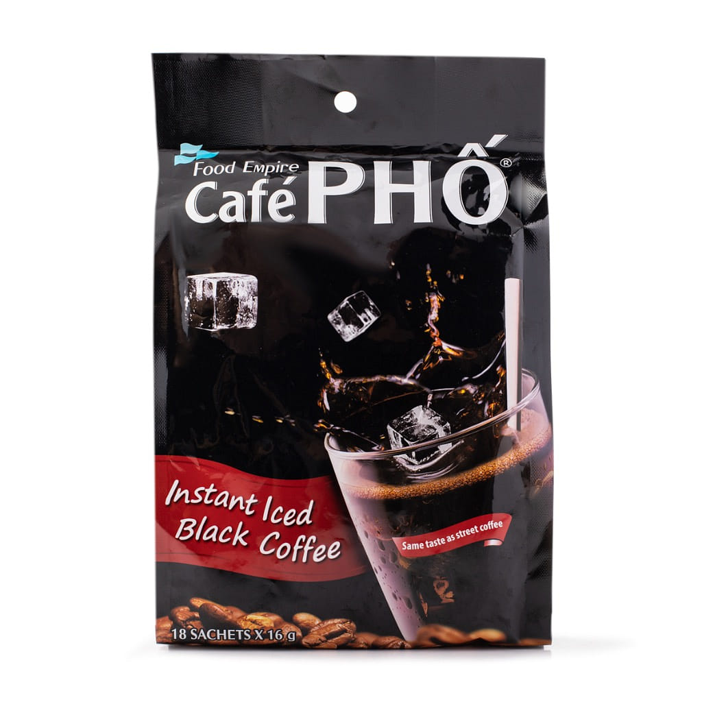 Cafe Pho 인스턴트 아이스 블랙 커피 18봉입 0.56 온스*18 팩