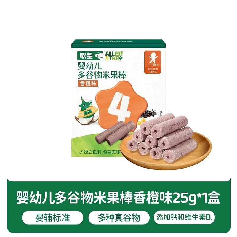 Infant Grain Rice Fruit Stick (Orange Flavor) 25g/ 1 box