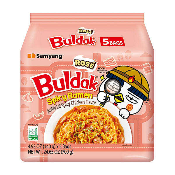 Samyang Buldak Spicy Chicken Stir-Fried Ramen (5-Pack) - Rose 1 개