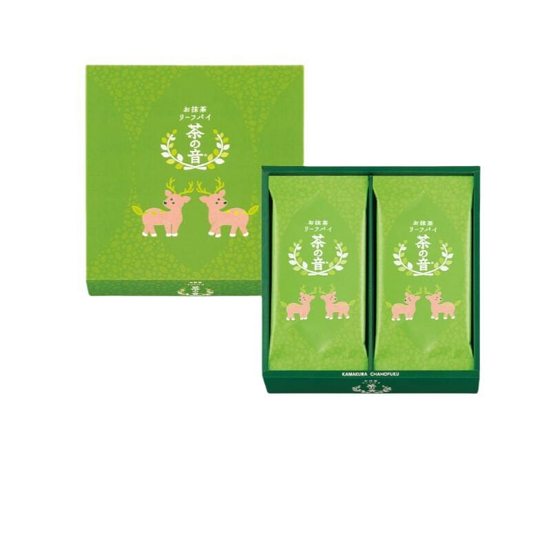 Leaf-shaped sugar matcha cookies 6 pieces 1 box