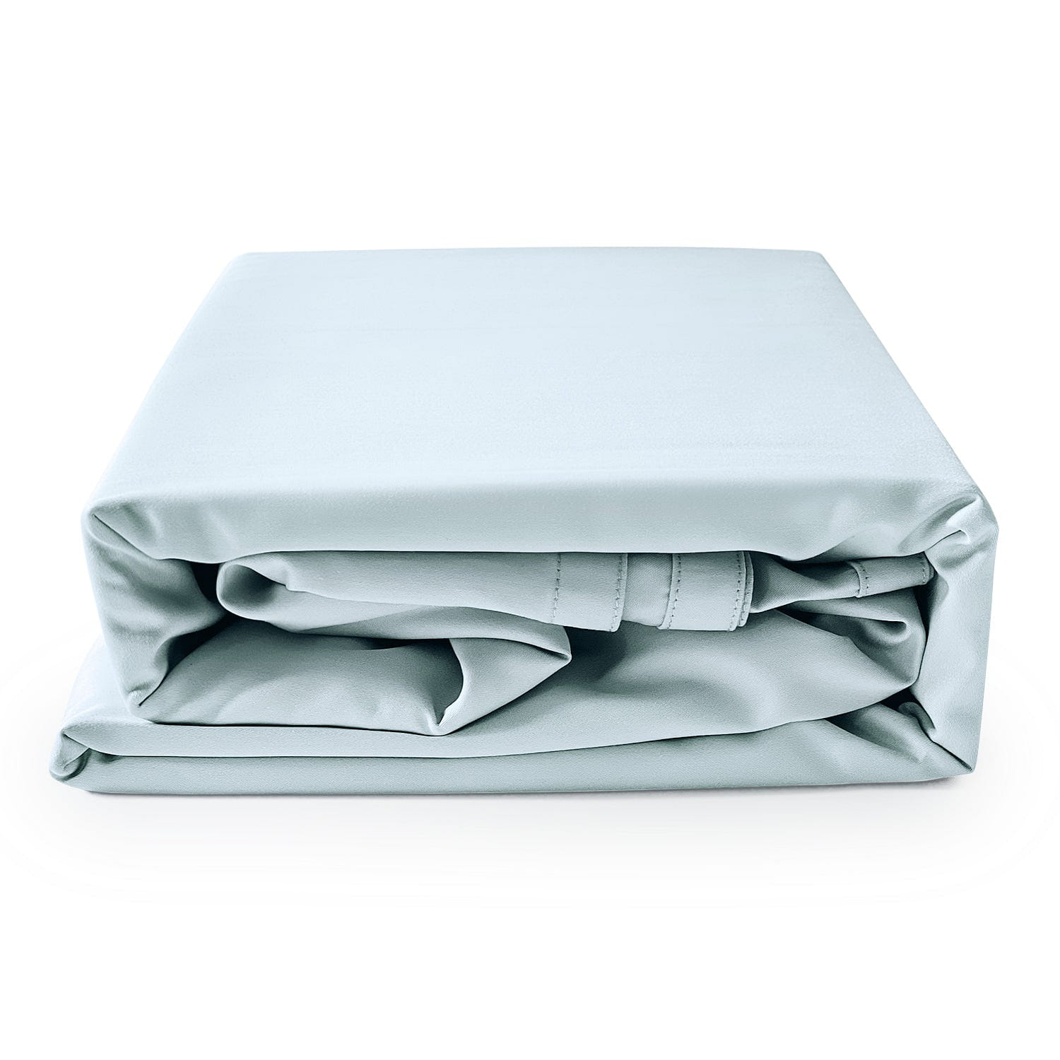 TheCotton&Silk長絨棉牀單/被單(Flat Sheet), 霧藍色, Queen/Full (87“ x 100“) 2.17 磅