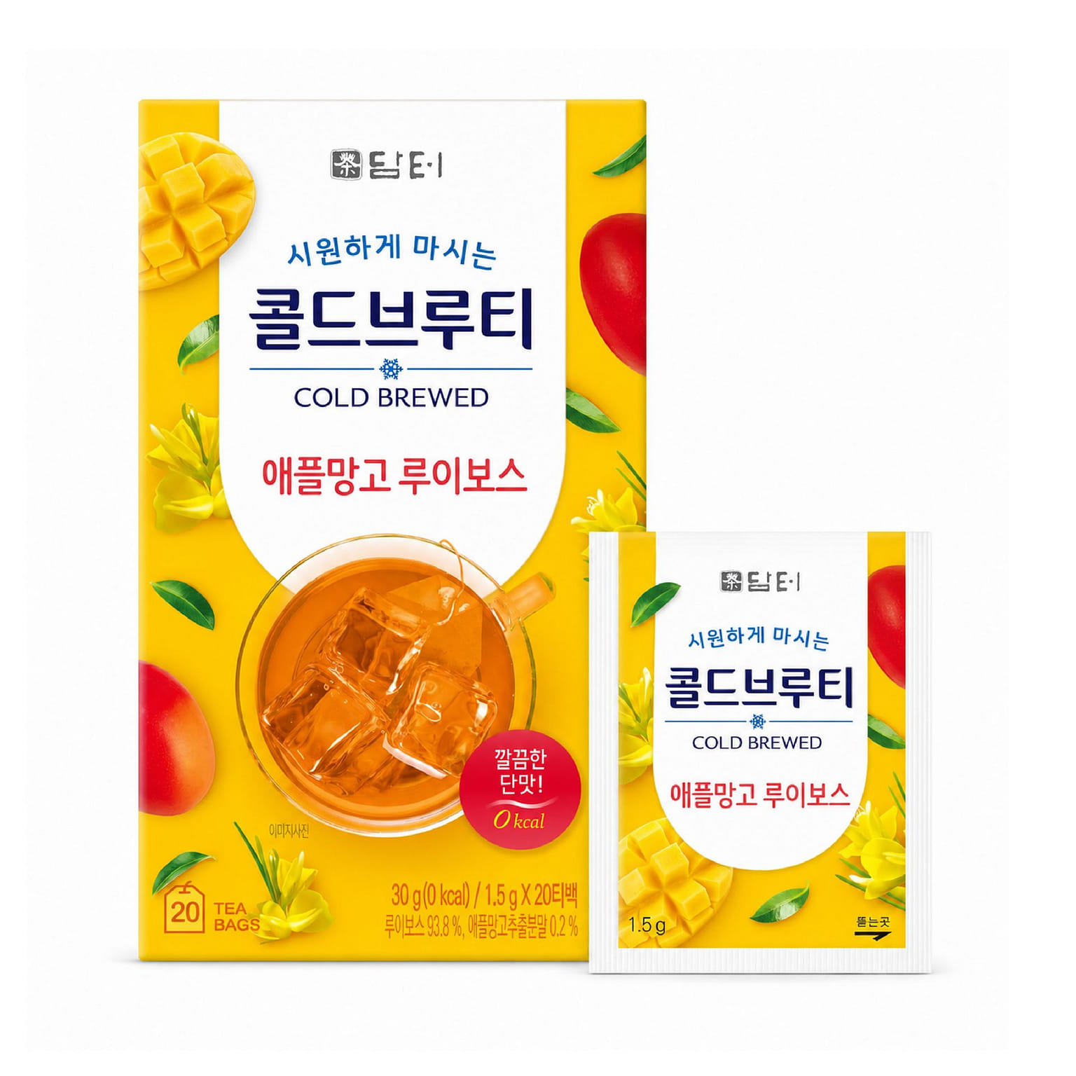 Damtuh Cold Brewed Apple Mango 30g Tea Bags 20 count