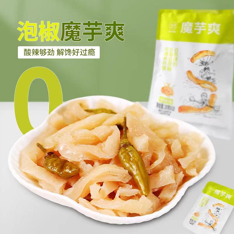 Di Ka Bo Shi Pickled pepper Konjac Shuang 200g*1 bag 200 กรัม