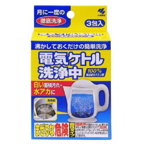 KOBAYASHI Electric Kettle Cleaner 3 Packs 1 개