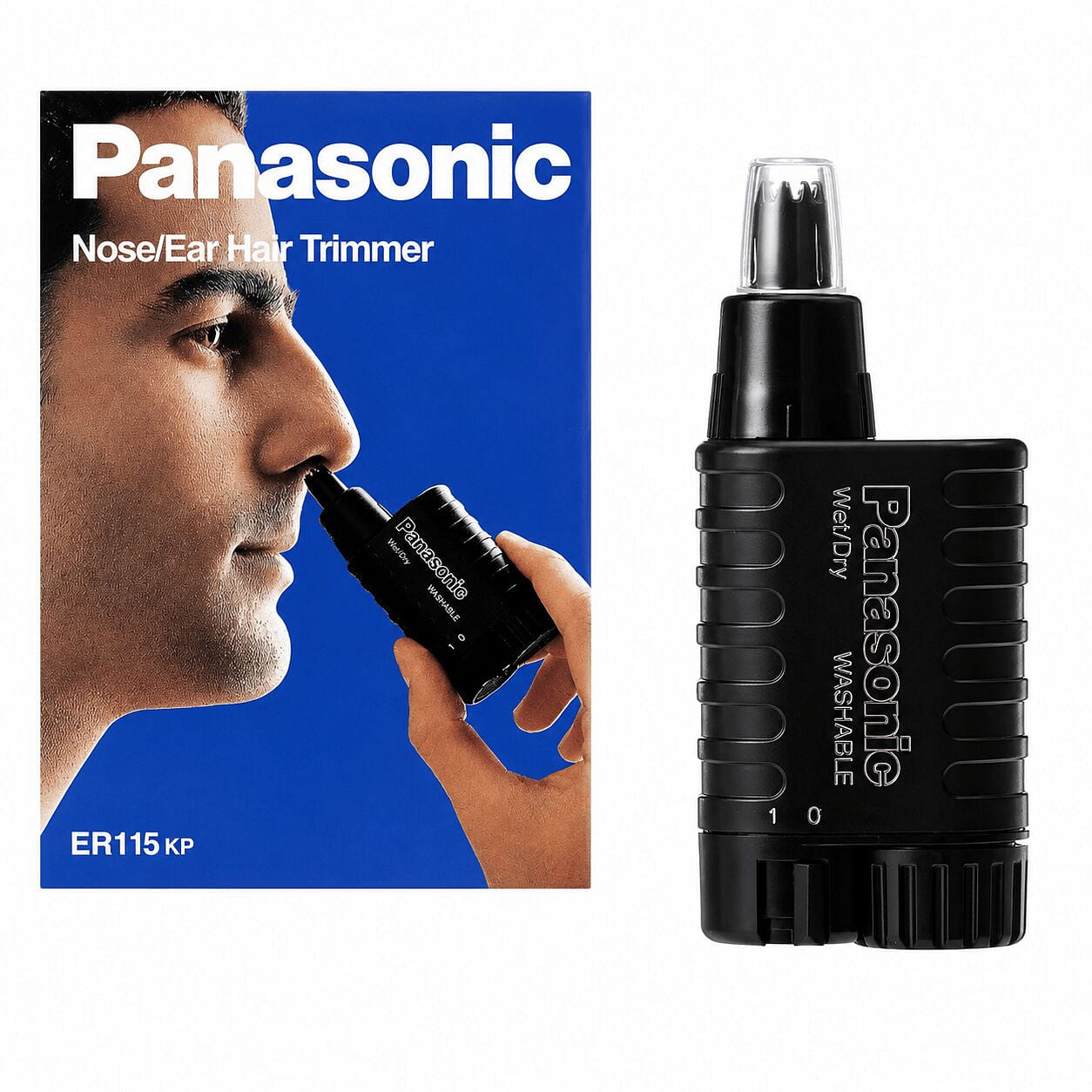 Panasonic ER115 Nose/Ear Hair Trimmer Black Safe & 1 병